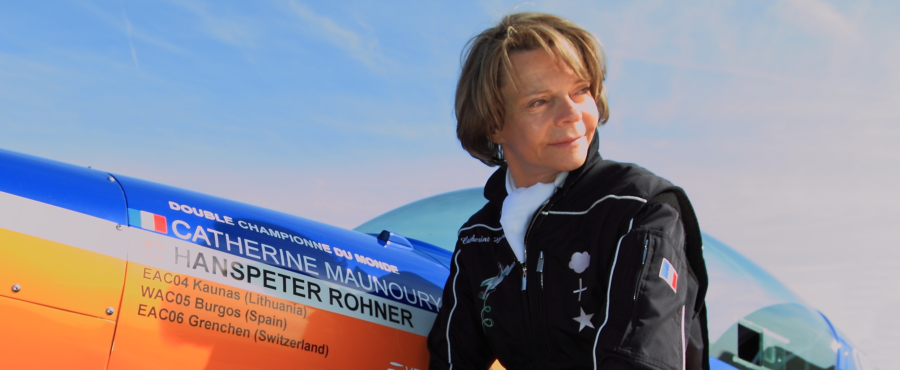 Catherine Maunoury pilot double world champion