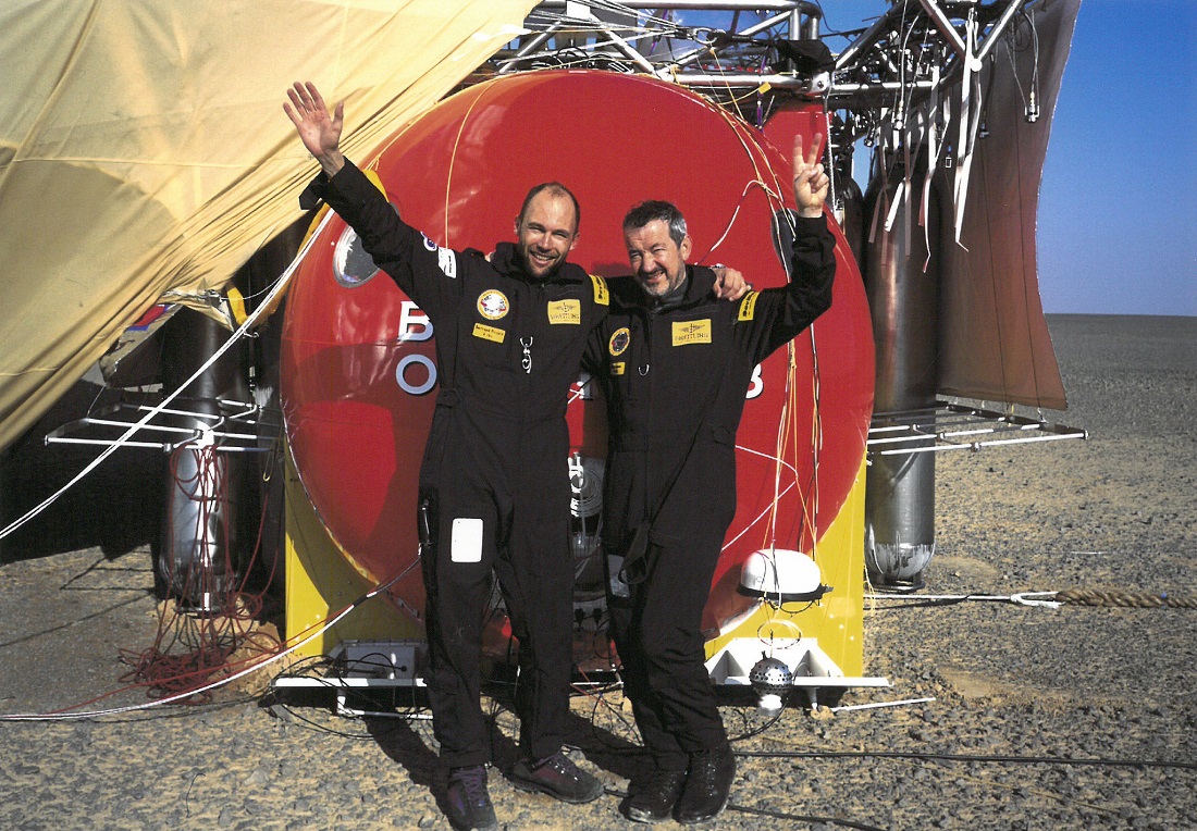 Bertrand Piccard and Brian Jones