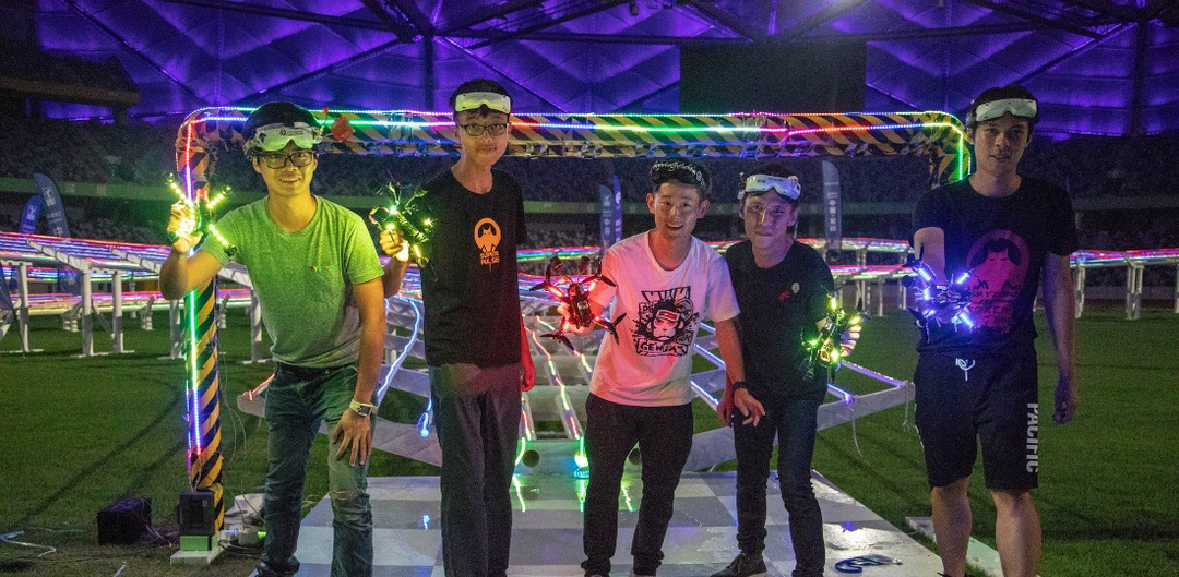 Young FAI Drone Racing World Cup pilots in China