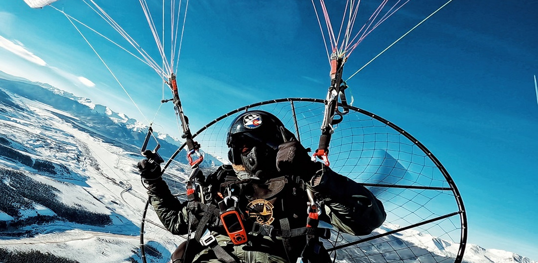 Nathan Finneman electric paramotor